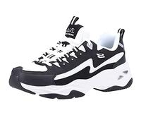 Skechers Femme D'Lites 4.0 Basket, Noir et Blanc, 37 EU