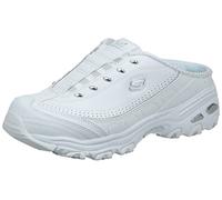 Skechers Femme D'Lites-Bright Sky Baskets Tendance, Blanc argenté, 37 EU Large