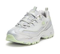 Skechers Femme D'Lites-Chromatic Basket, Gris Citron Vert, 42 EU
