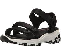 Skechers Femme D'Lites Fresh Catch Sandale, Black, 38 EU