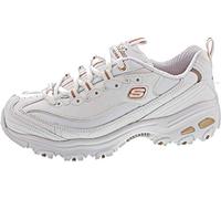 Skechers Femme D'Lites-Fresh Star Sneaker, White Rose Gold, 37.5 EU