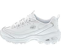 Skechers Femme D'Lites-Fresh Start Baskets, Blanc Argenté, 35.5 EU
