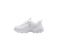Skechers Femme D'Lites-Fresh Start Baskets, Blanc Argenté, 37.5 EU
