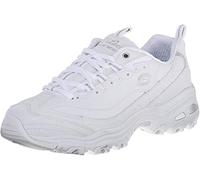 Skechers Femme D'Lites Fresh Start Wide Baskets Mode, Argenté, 36 EU