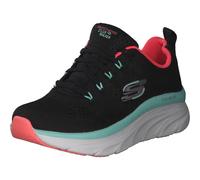 Skechers Femme D'lux Walker Fresh Finesse Basket, Black Mesh Mint Trim, 37 EU