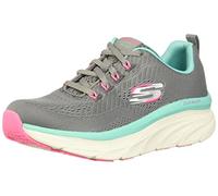 Skechers Baskets D'lux Walker Fresh Finesse pour Femme, Gris, 36 EU