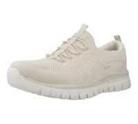 Skechers Femme, Duraleather tricoté Blanc cassé, 39 EU