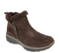 Skechers Femme Easy Going Cool Zip Bottine, Chocolat, 39.5 EU