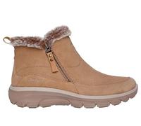 Skechers Femme Easy Going Cool Zip Bottine, Peau, 38.5 EU