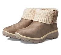 Skechers Femme Easy Going Cozy Weather Bottes d'hiver, Taupe Microfiber/Sweater Knit, 37 EU