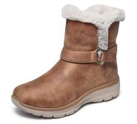 Skechers Femme Easy Going Dreamers Move Bottine, Chestnut Microleather/Buckle Trim, 41 EU