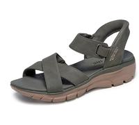 Skechers Femme Easy Going-Somewhere Sunny Sandale, Vert Olive, 38 EU