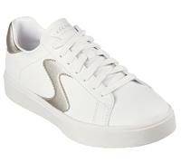 Skechers Femme Eden LX-Beaming Glory Baskets, White Duraleather/Gold Trim, 36 EU
