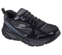 Skechers Femme Edgeride Misty Skies Basket, Black Leather/Duraleather/Mesh/Trim, 41 EU