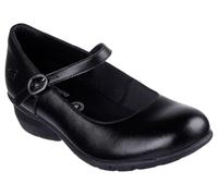 Skechers Femme Elsit Chaussure de Professionnel de la santé, Black Leather, 39 EU
