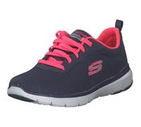 Skechers Femme Flex Appeal 3.0-First Insight Baskets, Gris (Slate Mesh/Pink Trim Sltp), 41 EU