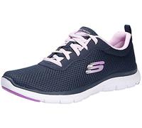 Skechers Femme Flex Appeal 4.0 Brilliant View Basket, Bleu Marine, 43 EU