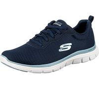 Skechers Femme Flex Appeal 4.0 Trainer , Navy Mesh/Blue Trim, 40 EU