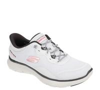 Skechers Femme Flex Appeal 5.0 Easy Breezy Basket, White Mesh/TPU/Multi Trim, 37 EU