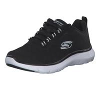 Skechers Femme Flex Appeal 5.0 New Path Baskets Basses, Black Mesh/White Trim, 38 EU