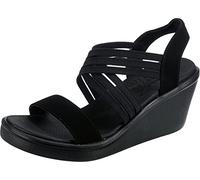 Skechers Femme Flirt Rumble on Day Sandale, Noir/Noir, 40 EU