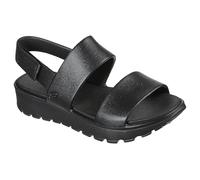 Skechers Sandales Foamies Footsteps Breezy Feels à bride arrière – Femme, d'extérieur, Noir, 36 EU