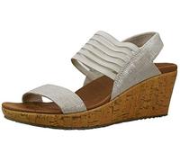 Skechers Femme Gattino Beverlee Smitten Sandales compensées, Nature, 39 EU