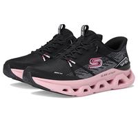 Skechers Femme Glide-Step Altus Fast Lane Basket, Black Mesh/Mauve Trim, 41 EU