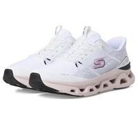 Skechers Femme Glide-Step Altus Fast Lane Basket, White Mesh/Black & Pink Trim, 39 EU