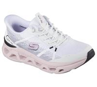 Skechers Femme Glide-Step Altus Fast Lane Basket, White Mesh/Black & Pink Trim, 39 EU