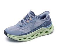 Skechers Femme Glide-Step Atlus Hands Free Slip-ins Basket, Blue Synthetic/Mesh/Multi Trim, 41 EU