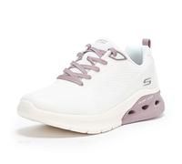 Skechers Femme Glide Step Arc Waves 2.0-Now in Basket, Blanc Opulenter Garten, 37.5 EU