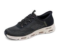 Skechers Baskets Glide-Step Gratify Pace – maille noire, bordure dorée – Femme 42 EU
