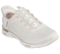 Skechers Femme Glide-Step Gratify Pace Slip-In ENTRAINEUSE, Natural Mesh/ Gold Trim, 41 EU