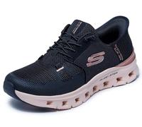 Skechers Femme Glide-Step Pro Radiant Stride Basket, Black Mesh/Rose Gold Trim, 36.5 EU
