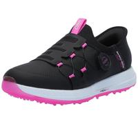 Skechers Femme Go Elite 5 Arch Fit Waterproof Slip in Golf Shoe Basket, Noir, Rose, 37 EU