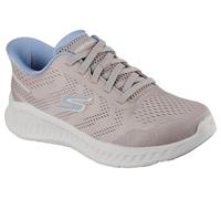 Skechers Femme Go Now Khloe Walking-Shoes, Taupe Textile Light Blue Trim, 37 EU