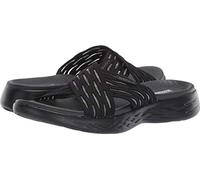 Skechers Femme Go Run 600-Sunrise Sandales Bout Ouvert, Noir (Black BBK), 37 EU