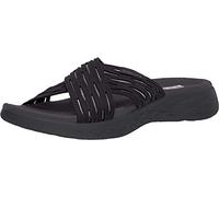 Skechers Femme Go Run 600-Sunrise Sandales Bout Ouvert, Noir (Black BBK), 38 EU