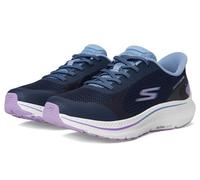Skechers Femme Go Run Consistent 2.0 Captiva Basket, Navy Textile/Lavender Trim, 40 EU