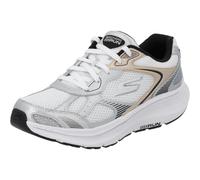 Skechers Femme Go Run Consistent 2.0 Volt Basket, White Leather/Silver Trim, 38 EU