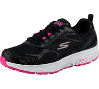 Skechers Baskets Go Run Consistent Femme Noir garniture rose Cuir/Synthétique/Textile 38 EU