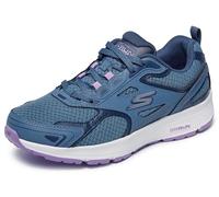 Skechers Baskets Go Run Consistent Femme Bleu cuir/synthétique/textile liseré violet 38 EU