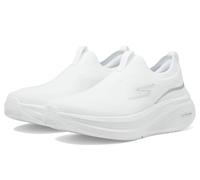Skechers Chaussures Femme Go Run Elevate 2.0 Cadena – Textile blanc, Garniture argentée – 39 EU