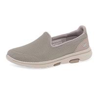 Skechers Baskets Femme Go Walk 5 Taupe textile/garniture Taille 38 EU