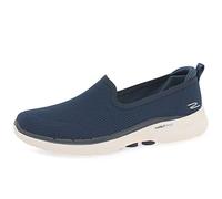 Skechers Femme GO Walk 6 Basket, Bleu Marine, 43 EU