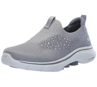 Skechers Baskets Go Walk 7 BlingSneaker pour Femme, Gris, 40 EU