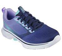 Skechers Femme Go Walk 7 Hailey Basket, Navy Textile/Aqua Trim, 37.5 EU