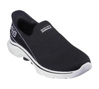 Skechers Femme GO Walk 7 MIA, Black Textile/White Trim, 36.5 EU