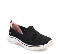 Skechers Femme Go Walk 7 Vina Basket, Noir/Rose, 41 EU